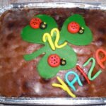 Tarta de mariquitas de la suerte