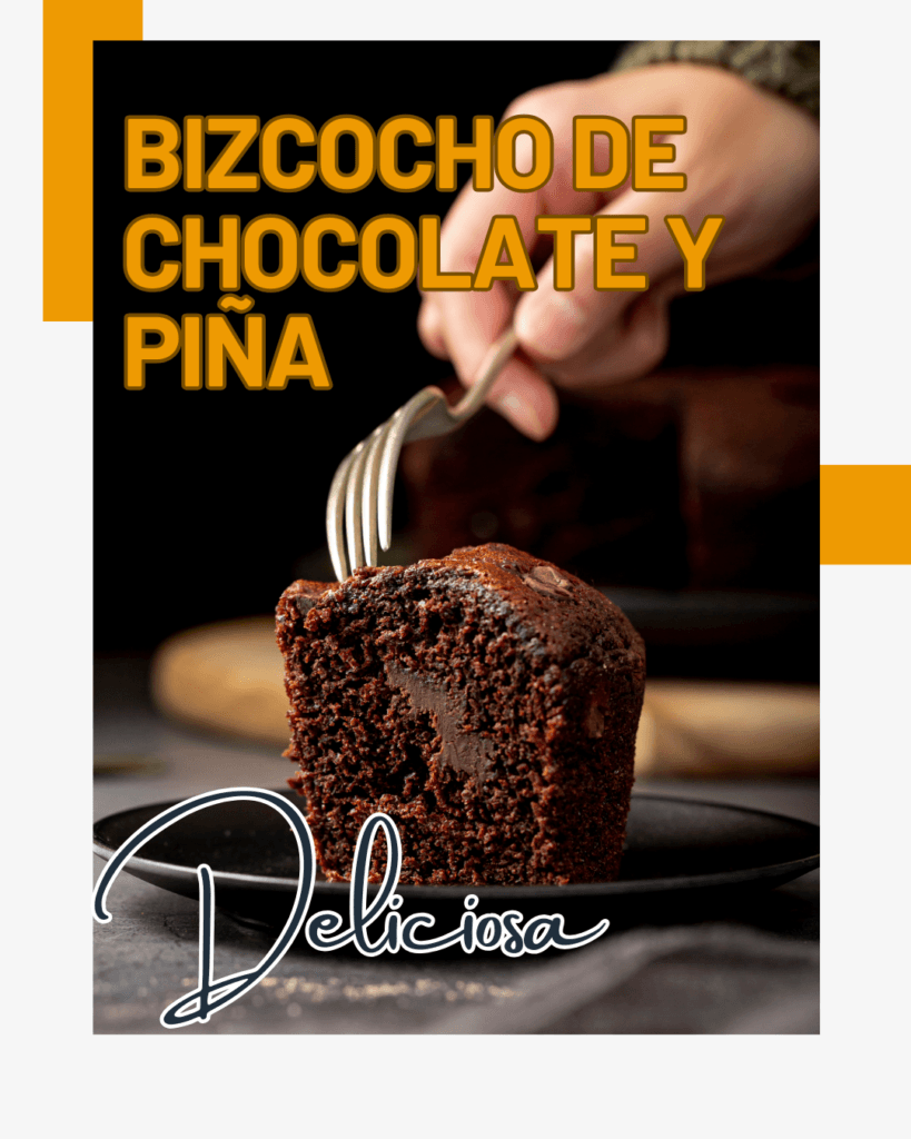 Bizcocho de chocolate y piña: jugoso, esponjoso y fácil de hacer
